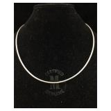 Sterling necklace. approx 20 in, 16.5 g