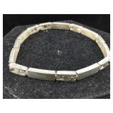 Sterling bracelet. Approx 7 in, 17.9 g