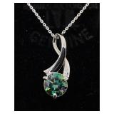 GGIL certified blue diamond pendant 2.90 Cts.