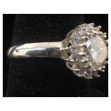 AGI certified sterling 3.98 Cts white diamond