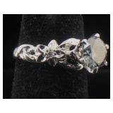 GGIL certified sterling 1.25 Cts gray diamond