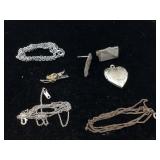 Assorted sterling pieces. TW 16.3 g