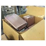 Gaylord assorted damage hard shell rolling cases,