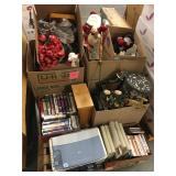 Pallet of household goods, DVDs, VHS, CDs,