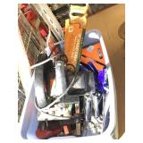 Black and Decker circular saw and assorted tools
