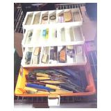 Assorted Brushes and more in toolbox