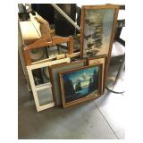 Assorted framed art and more