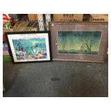 Pair of framed prints
