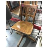 Vintage Rolling wood chair