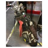 MaxFli golf bag w/golf clubs, see photos