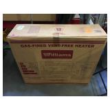 Williams gas-fired Vent-free heater w/original