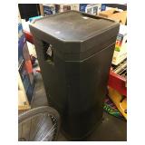 Bin storage, approx 4 ft tall