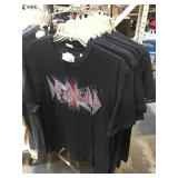 Assorted shirts all with security tags, all