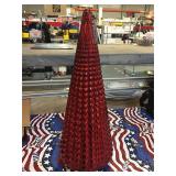 Winter wonderland lighted Led crest wood swag