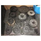 Pallet of assorted Weights, see photos for weight