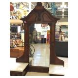 Antique vanity with marble tops and drawers