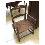 Doll wood rocking chair