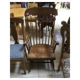 Vintage wood rocking chair