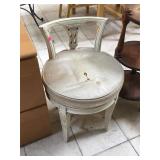 Vintage white stool