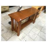 Wood hall table. Approx 4 feet long