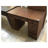 Wood desk with drawers