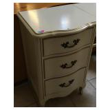 White wood vanity