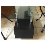 Glass entertainment center