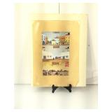 Signed Original watercolor triptych. Kuwait