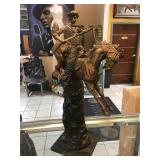 Carl Kauba Desperado Bronze, approx 12x8x24