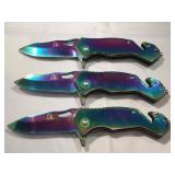 3 New Falcon Knives, approx 6 inches long and