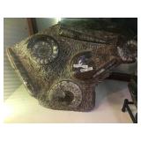 Orthoceras and ammonite fossil, approx 18 inches