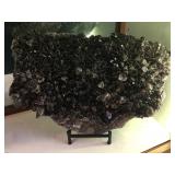 Raw Amethyst geode section, approx 18 inches long