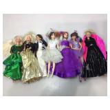 Collection of Barbie Dolls.