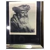 Late 19th Century Rembrandt Etching w/ COA.