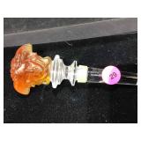 Rosenthal Crystal Versace Stopper. 5x2.5 in.