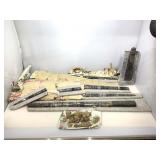 Collection of Large Orthoceras Fossils. For Repair