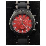Invicta SeaSpider 15386 Red Face Black Metal Band