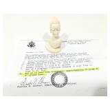 Genuine Elephant Ivory 3in H African Tribal Bust,