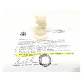 Genuine Elephant Ivory 3in H African Tribal Bust,