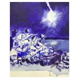 Original James McQuade Painting On Board. 17.5 x