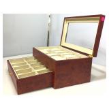 20 Slot Burlwood Watch Box
