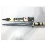 20 in. Fantasy Knife in Military Sheath