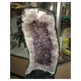 Raw Amethyst geode section, approx 11x7x20 inches