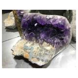 Raw Amethyst Geode Section, approx 8x9x6 inches