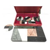 Stone Cheeseboard and Coaster Set
