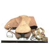 Vintage 18in English Saddle. Unknown maker.
