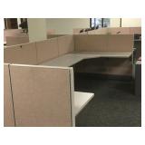 Modular sectional workspace desk areas with power