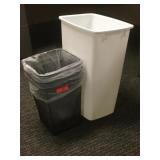 Assorted trash bins.