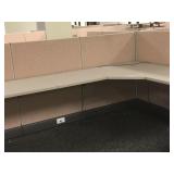 Modular sectional workspace desk area. Bring