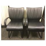 Pair of office chairs.